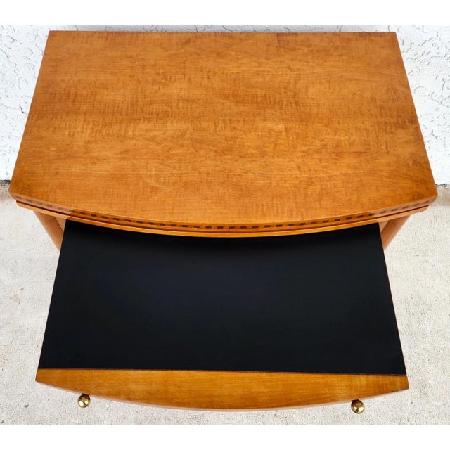 1980s Hickory White Genesis Collection Biedermeier Nightstand Side Table For Sale - Image 9 of 18