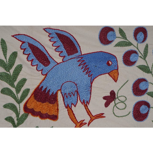 1960s Suzani Pictorial Wall Decor For Sale - Image 5 of 10