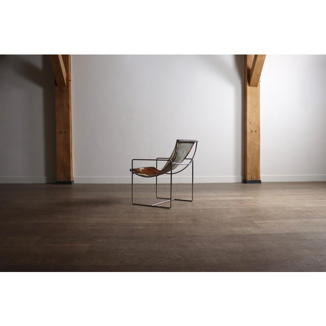 Brown Filo Lounge Chair Model 203 by Odile Mir for Prisunic, France, 1971 For Sale - Image 8 of 18