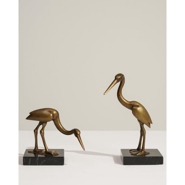 Mid 20th Century France Brass Marble Sculpture For Sale - Image 11 of 18