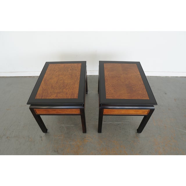 Chinoiserie Vintage Century Furniture Ming Chinoiserie Side Table (Set of 2) For Sale - Image 3 of 15