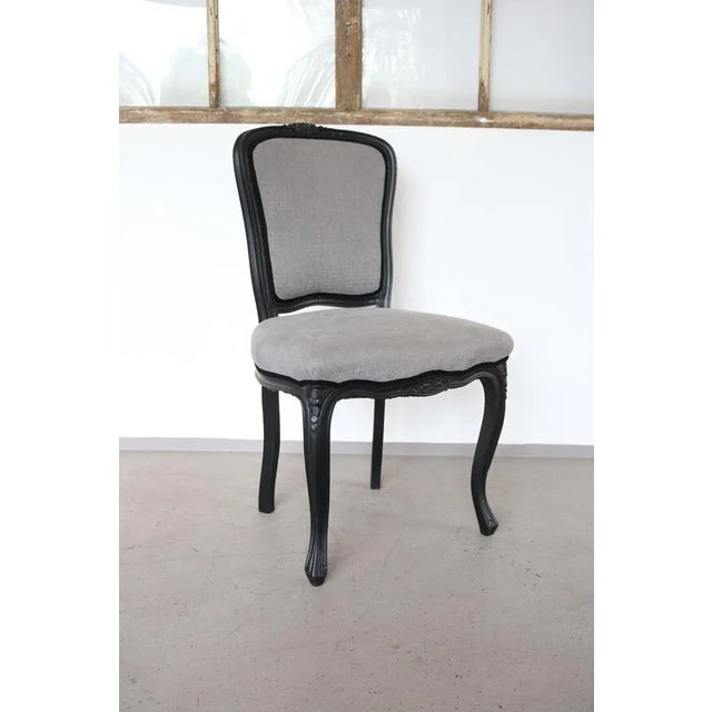 Wood Black and Grey Neo Baroque Chair For Sale - Image 7 of 10