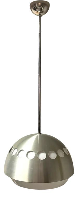 Space Age Hanging Lamp with Ufo Lampshade, Italy, 1970s