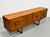 Mid Century Modern Teak Credenza by Stonehill | Long Sideboard With Funky Sculpted Pulls and Sled Legs, Made in England, C. 1960’s For Sale - Image 14 of 18