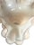 Vintage Blush Pink Opaline Art Glass Ruffled Vase For Sale - Image 4 of 6