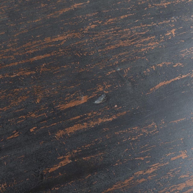 19th Century Danish Blue and Black Baroque Writing Table Console For Sale - Image 12 of 18