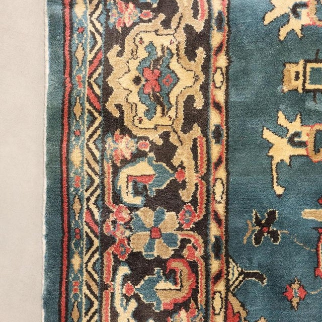 Textile Vintage Mechanical Rug in Wool For Sale - Image 7 of 9