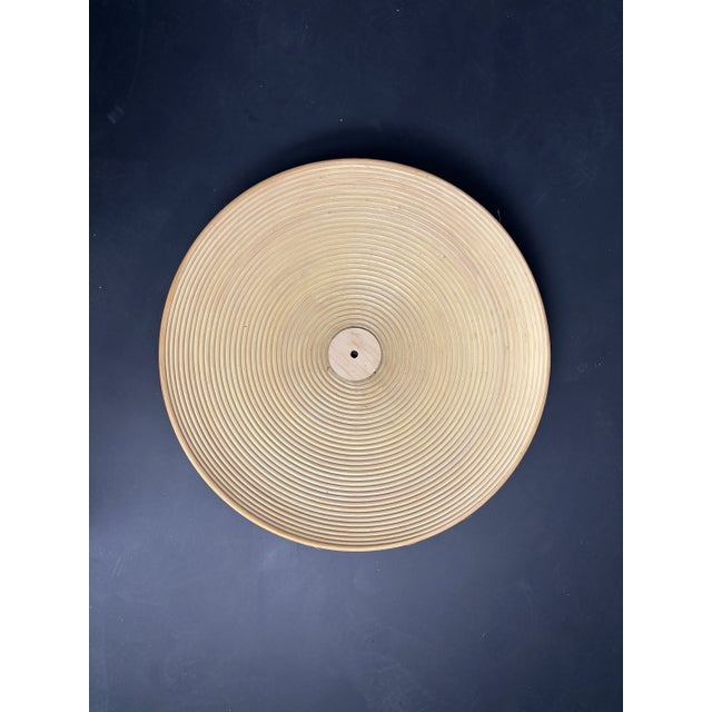 Pencil Reed Rattan Bamboo and Brass Table Lamp, Italy, 1970s For Sale - Image 16 of 17