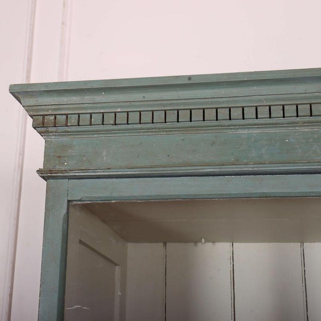 Early 19th C Scottish glazed pine kitchen cabinet. 1820 This piece is designed in the style of the selected designer...