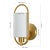 Modern Haldea 6.25" Wall Sconce in Brass For Sale - Image 3 of 3
