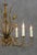 Mid-Century Spanish Gilt Tôle Botanical Six-Light Chandelier, 1950s For Sale - Image 6 of 10