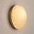 Gold Opal Glass and Brass Wall Lamps in the style of Stilnovo, Set of 2 For Sale - Image 8 of 11