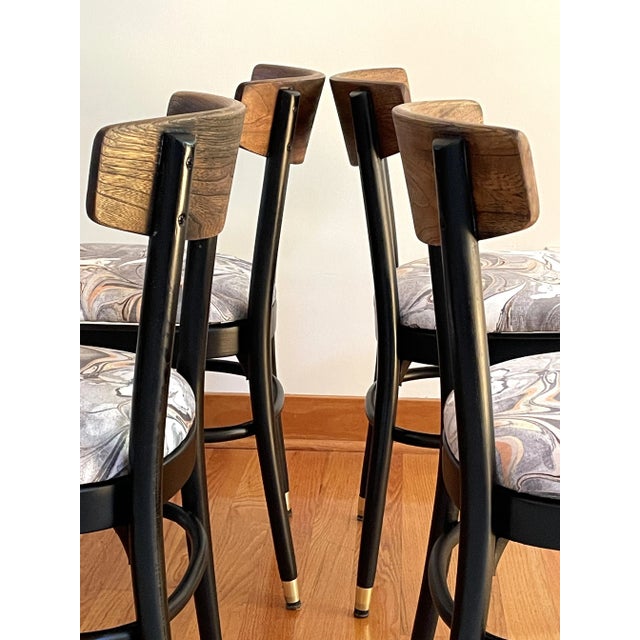 Black Thonet Bentwood Dining Chairs - Set of Four For Sale - Image 8 of 15