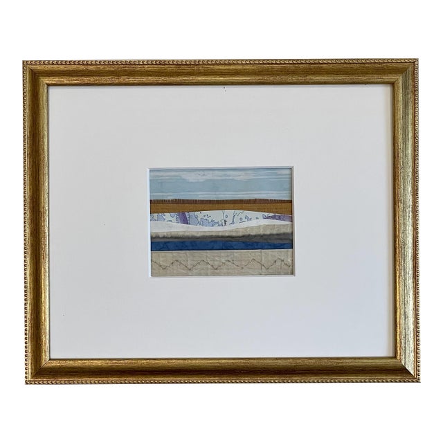 Contemporary Semi-Abstract​ Mixed Media Nautical Sailcloth Landscape​ - By JJ-Hogan | Behold the Beauty of the World For Sale