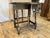 Dark Brown Drop Leaf Accent Table With Turned Legs and Drawer For Sale - Image 9 of 9