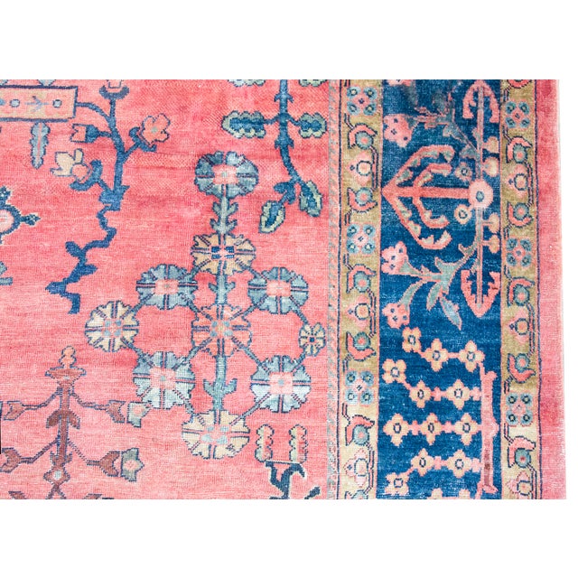 Textile Early 20th Century Persian Sarouk Mahal Rug For Sale - Image 7 of 15