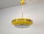 Mid-Century Modern Pendant Lamp in Yellow Metal with Brass and Glass, 1970s For Sale - Image 11 of 18