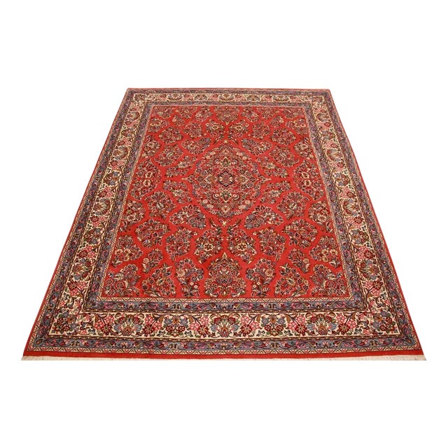 Middle Eastern Hand-Knotted Sarough Rug For Sale