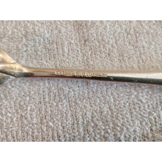 Vintage Cooper Bros England Queen Anne Pistol Handle Silverplate Flatware Service Set 44 PCS For Sale - Image 10 of 10