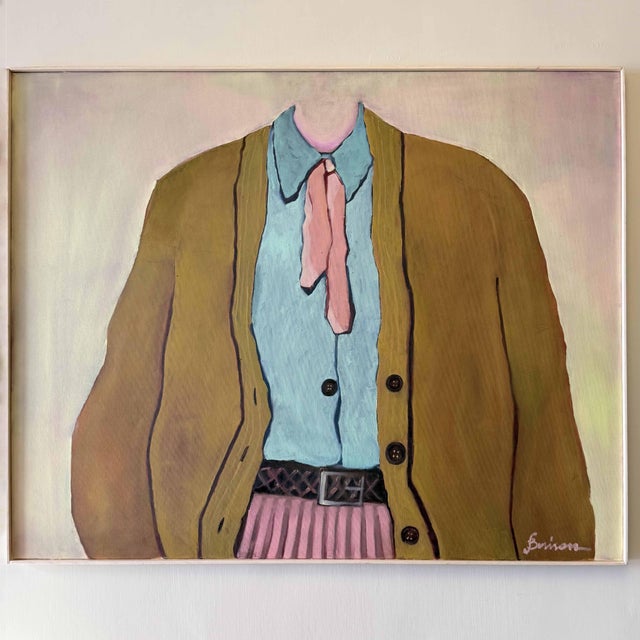 "Almost Spring," oil on canvas, 100x80 cm, painted in 2026. The signature is in the lower left corner, painted with a...