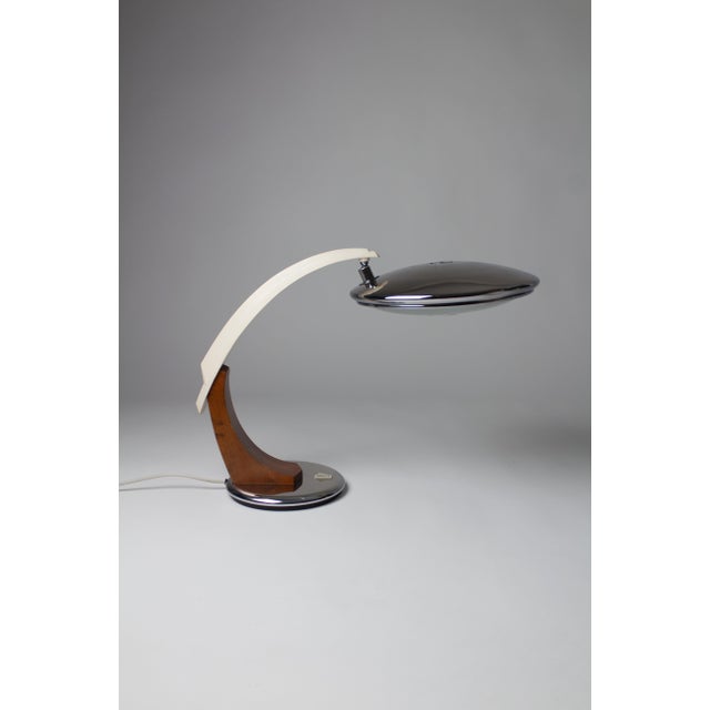 Mid-Century Modern Tiburon Shark Desk Lamp by Luis Perez De La Oliva, Grin, Spain, 1960s For Sale - Image 3 of 13