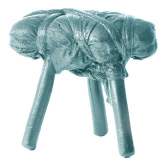 Green 3-Legged No 2 Tripod Stool by Wieki Somers For Sale