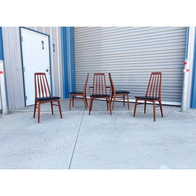 Niels Kofoed 1960s Danish Modern Teak Dining Chairs by to Niels Koefoed Set of- 6 For Sale - Image 4 of 13