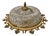 Mid-Century Modern Ornate Textured Glass Flush Mount, 1960s For Sale
