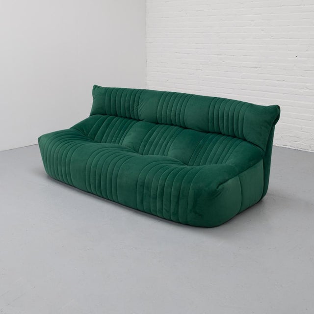 Michel Ducaroy for Ligne Roset ‘Aralia’ three-seat sofa, designed in the late 1970s. A distinctly low and inviting model...