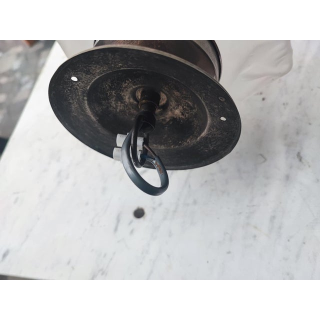 Art Deco Brass Ceiling Lamp, 1920s For Sale - Image 6 of 7