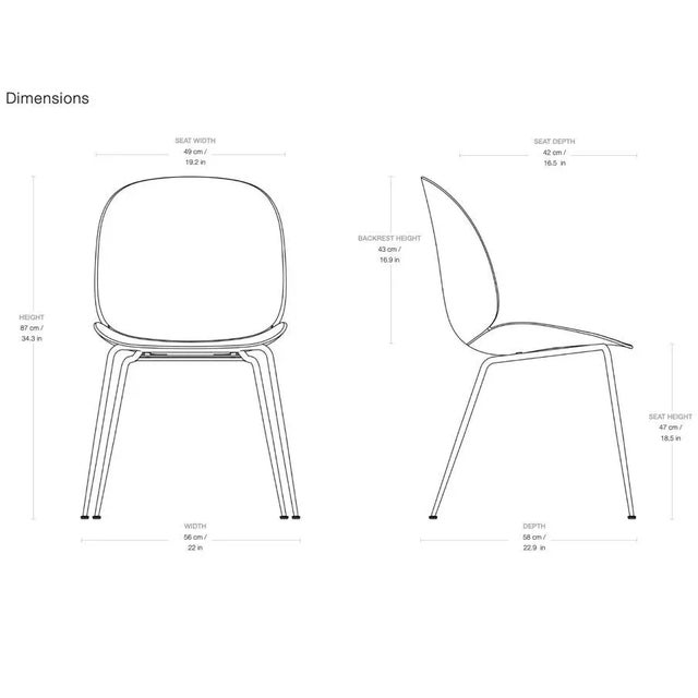 Not Yet Made - Made To Order GamFratesi 'Beetle' Dining Chair in Pink With Brass Conic Base For Sale - Image 5 of 8