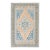 Turkish Oushak Rug Blue & Peach Handwoven Wool Rug 5'8" X 8'10" For Sale