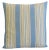 Designer Beachy Nautical Striped Feather/Down Pillow 24" Square For Sale - Image 4 of 7