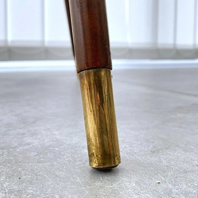 Mid-Century Scandinavian Side Table with Geometric Wooden Inlays, Sweden, 1950s For Sale - Image 9 of 11