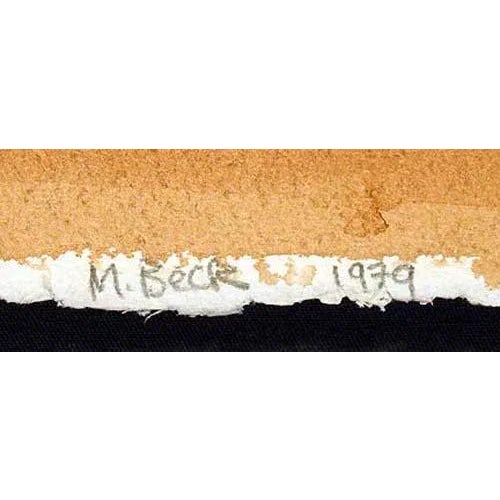 Abstract original watercolor painting on paper by Maureen Beck in 1979. Hand signed and dated by the artist bottom right....