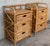Mid-Century Modern 1950s Mid-Century Modern Bamboo and Rattan Nightstands - a Pair For Sale - Image 3 of 10