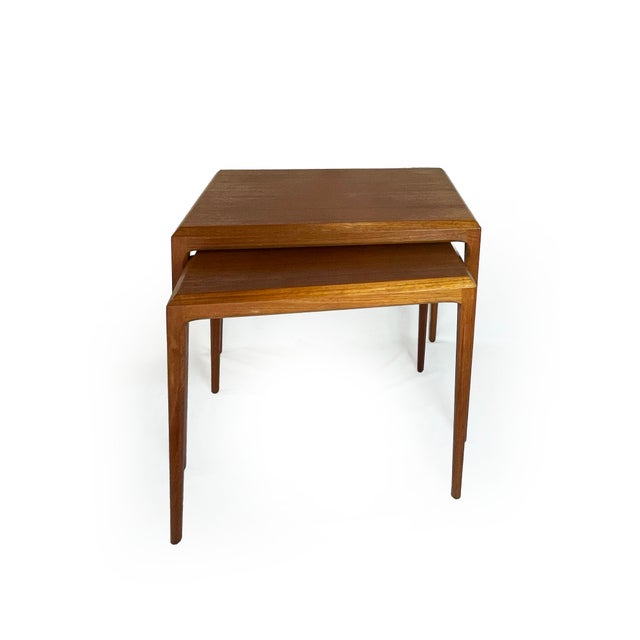 1960s Vintage Danish Teak Side Tables by Johannes Andersen, 1960s, Set of 2 For Sale - Image 5 of 13