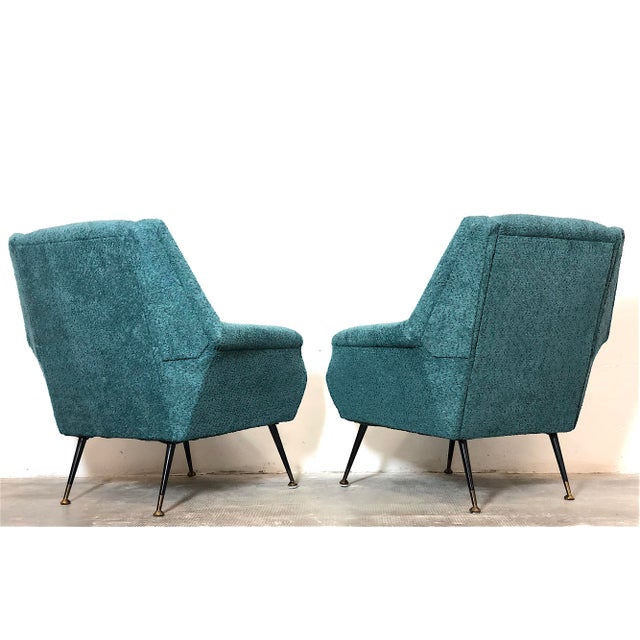 Vintage Armchairs by Gigi Radice for Minotti, Italy, 1960s, Set of 2 For Sale - Image 12 of 16