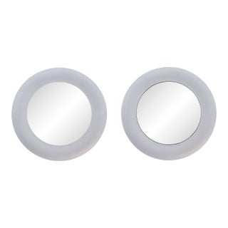 1970s Pair of Modernist Mirrors by Lorenzo Burchiellaro For Sale
