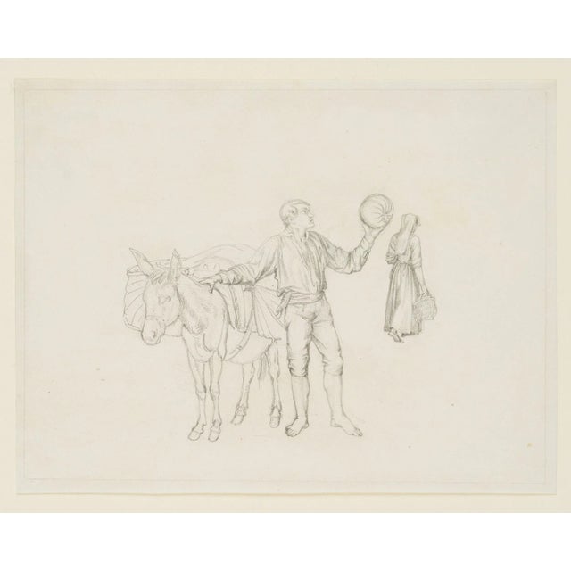 Michael Neher (1798 Munich - 1876 ibid.): Melon seller, c. 1830, PencilTechnique: Pencil on PaperDate: c. 1830Description:...