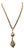 Vintage Signed Monet Book Piece Goldtone Pendant Necklace, 1961 For Sale