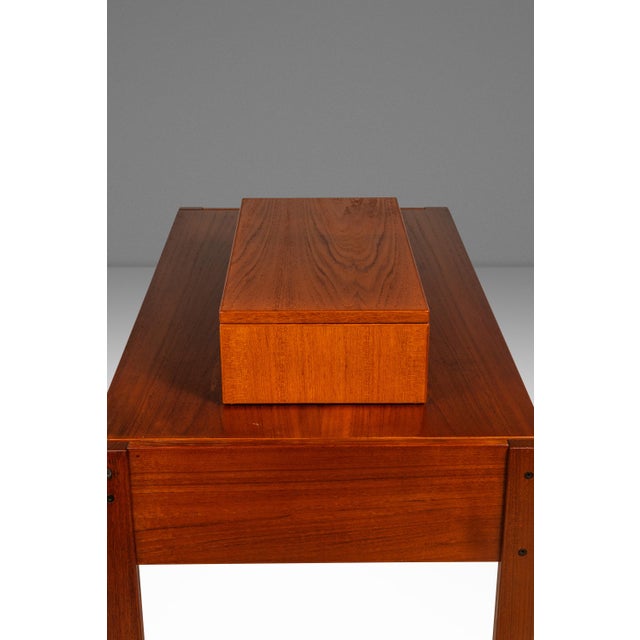 Danish Mid-Century Modern Computer Riser / Desk Organizer in Teak by Jesper International, Denmark, C. 1980s For Sale - Image 18 of 18