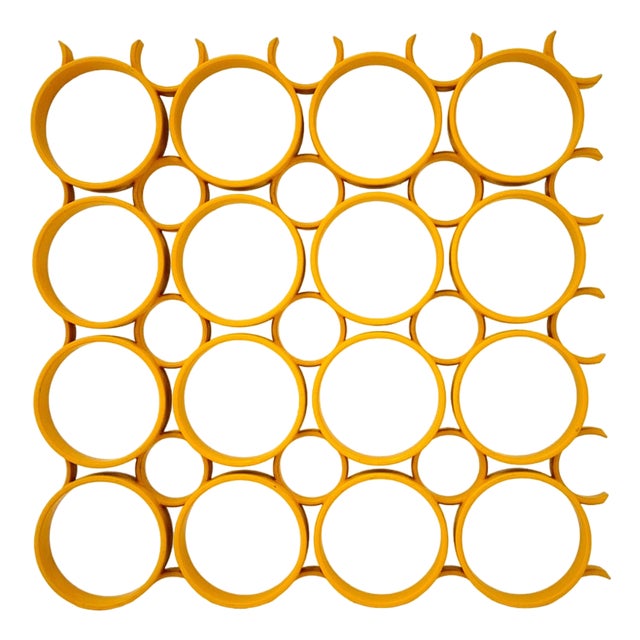 Space Age Yellow Plastic Ceiling Panels, 1970s For Sale