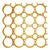 Space Age Yellow Plastic Ceiling Panels, 1970s For Sale
