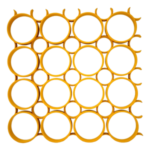 Space Age Yellow Plastic Ceiling Panels, 1970s