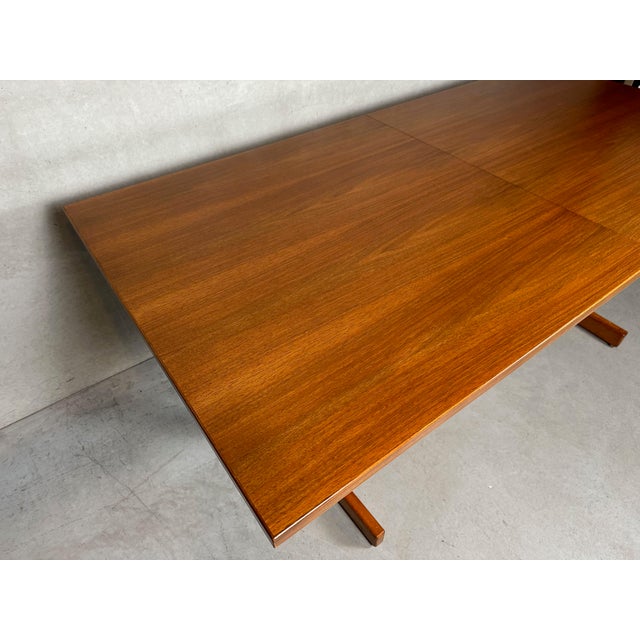 Vintage Dining Table and Chairs by Jos de Mey for Van Den Berghe Pauvers, 1960s, Set of 7 For Sale - Image 18 of 18