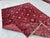 Textile Hand-Knotted Crimson Red and Navy Blue Allover Geometric Wool Area Rug, 6'9" X 4'10" For Sale - Image 7 of 11