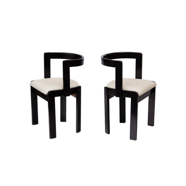Mid-Century Modern Pair of Gestural Dining Chairs by International Furniture Corp For Sale - Image 3 of 12