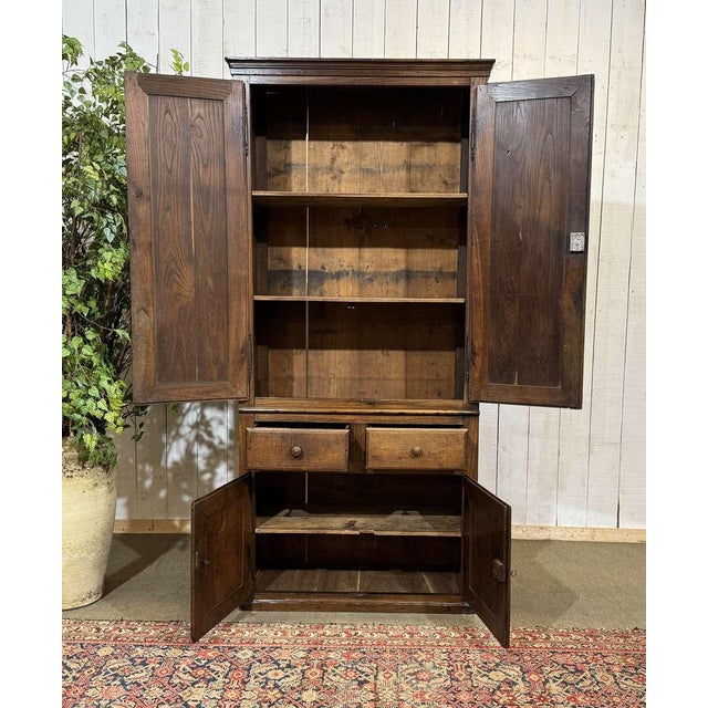 Antique Chestnut Four-Door Cabinet, 1800s For Sale - Image 14 of 15