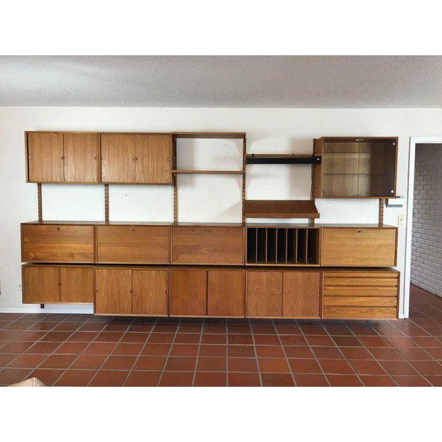 1960s Danish Poul Cadovius System Cado Teak Floating Modular